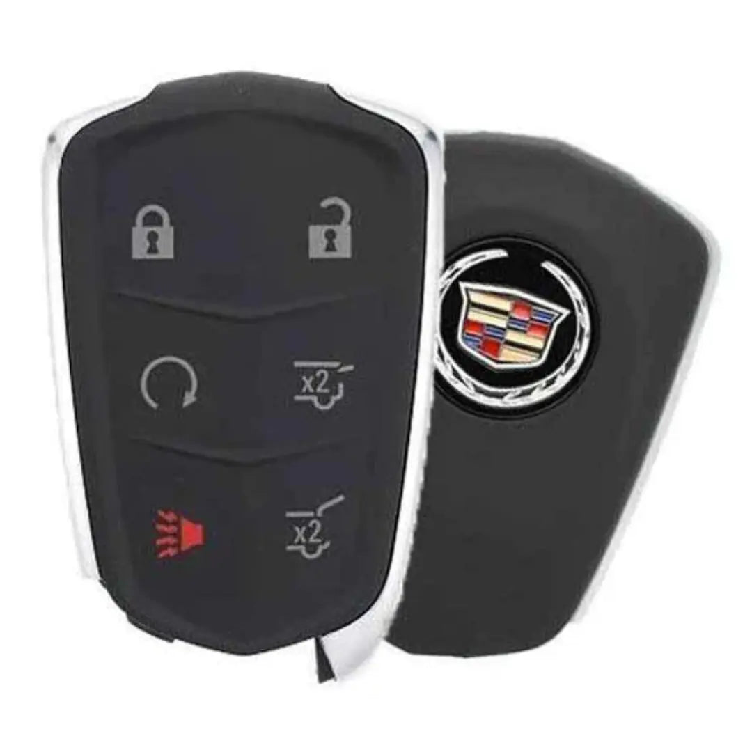 front and back of 2015-2020 (OEM-B) Smart Key for Cadillac Escalade | PN: 13598512 / HYQ2EB