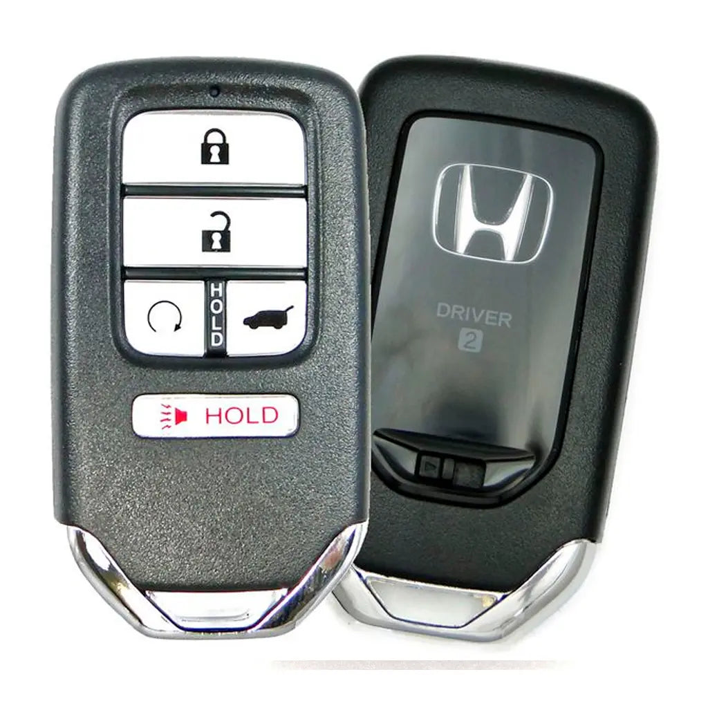 front and back of 2016-2022 (OEM Refurb) Smart Key for Honda Pilot  CR-V  Civic  PN 72147-TG7-A11