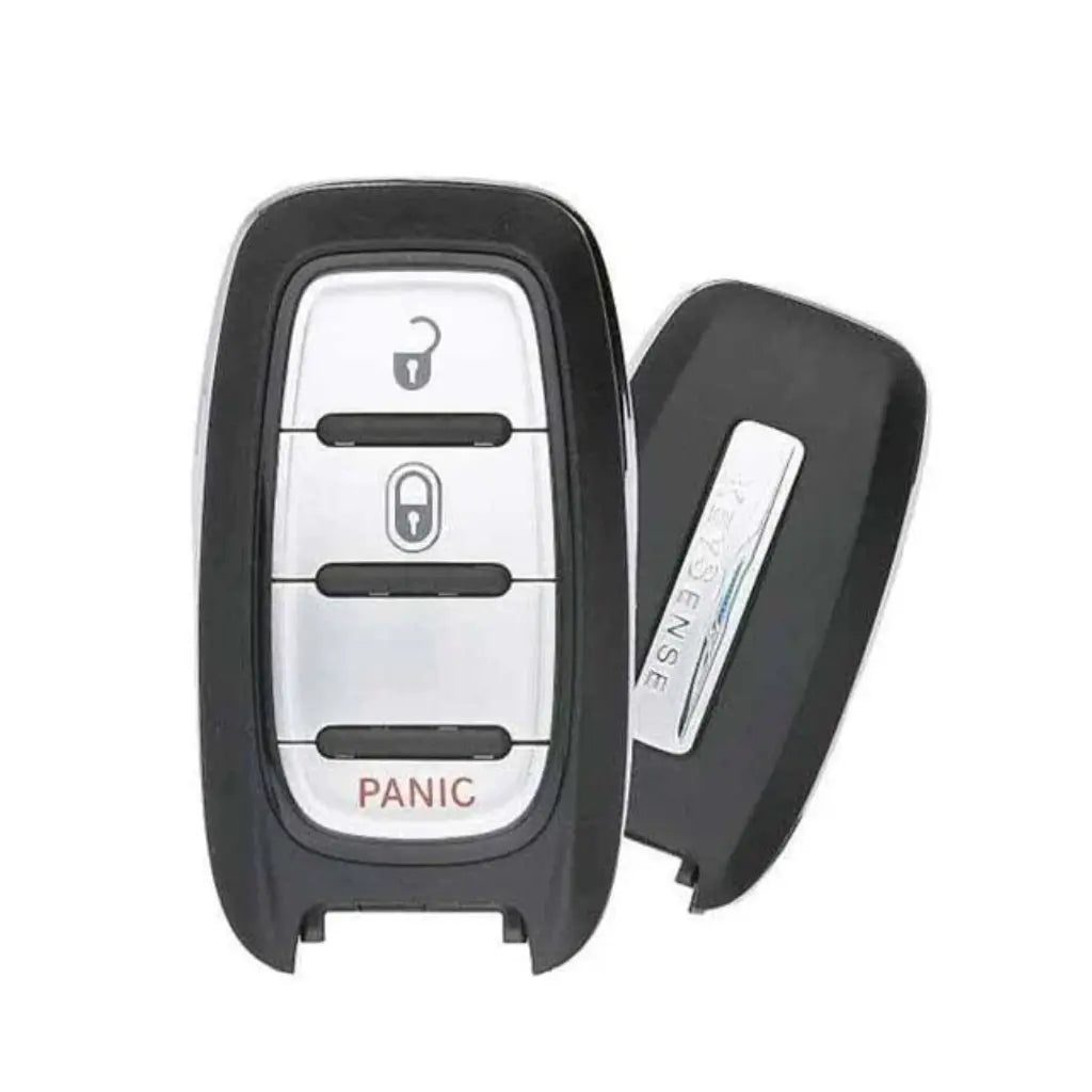 front and back of 2017-2021 (OEM Refurb) Smart Key for Chrysler Pacifica | PN: 68238686AC / M3N-97395900