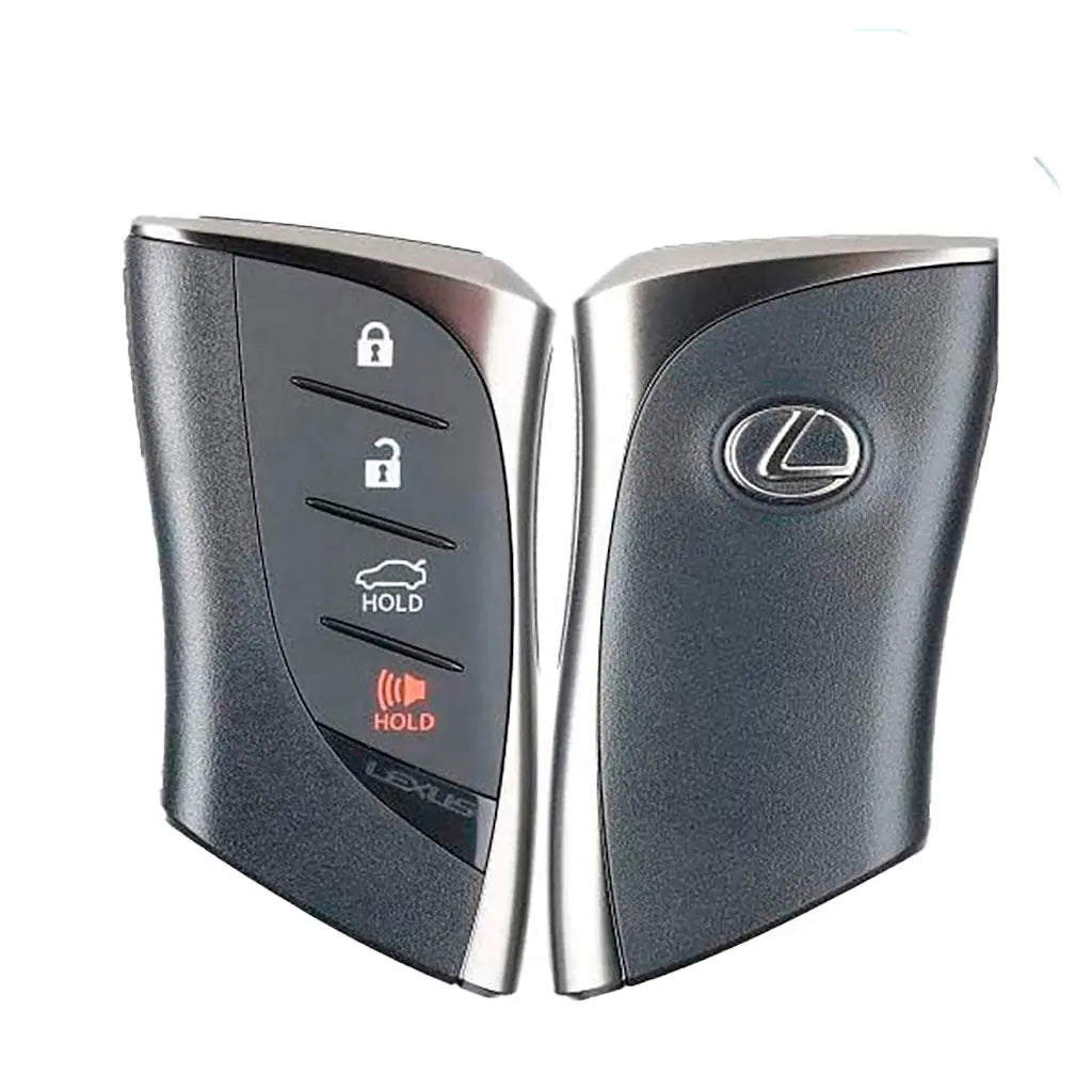 front and back of 2019-2020 (OEM Refurb) Smart Key for Lexus GX460  PN 9904-60U80  HYQ14FBF