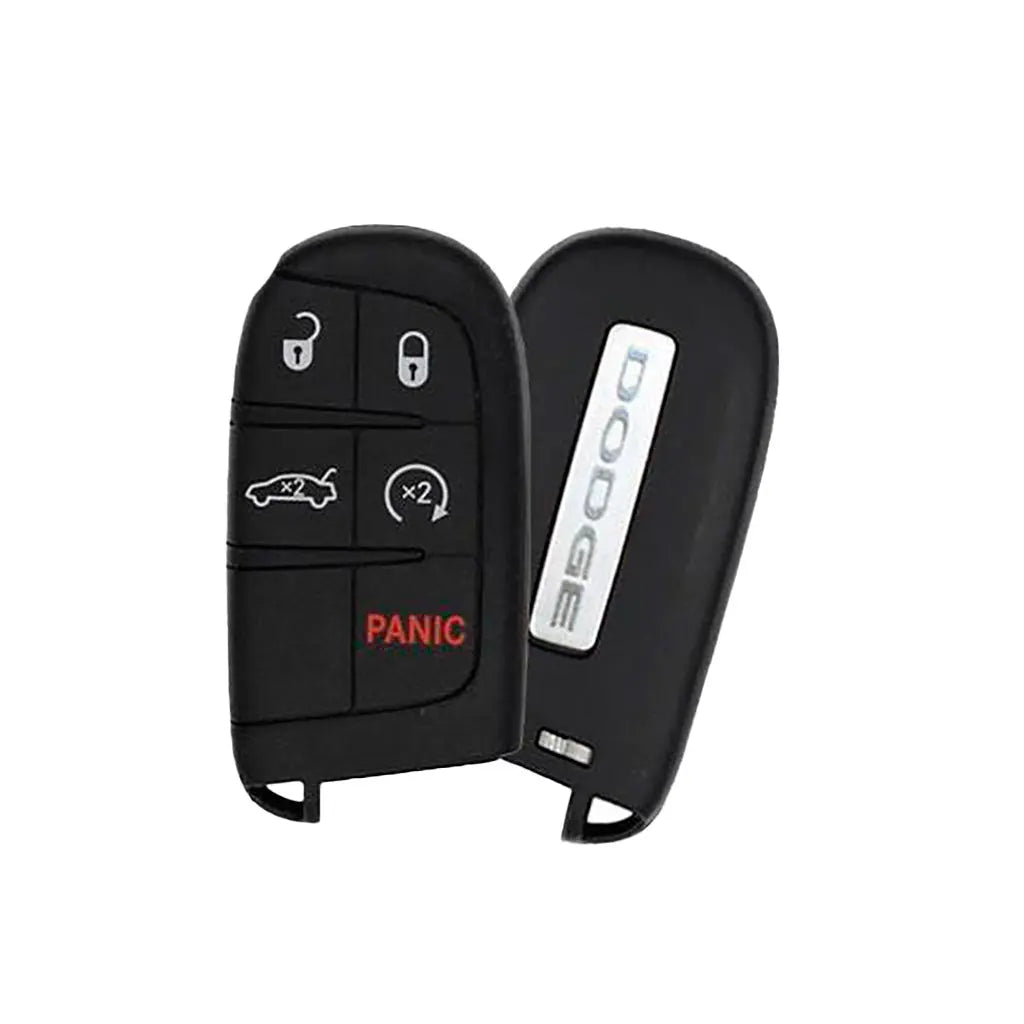 front and back of 2019-2021 (OEM) Smart Key for Dodge Challenger - Charger  PN 68394195 AA  M3M40821302