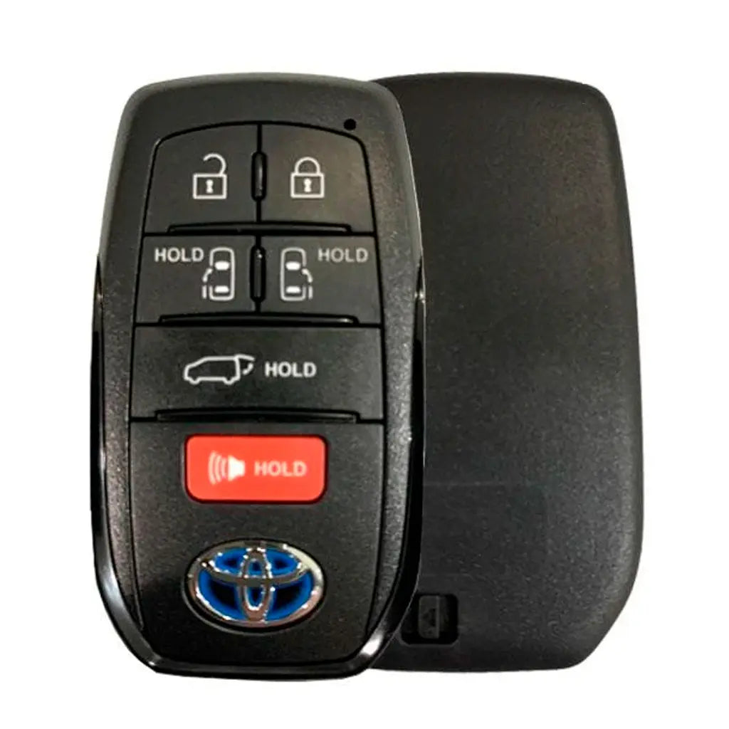 front and back of 2021-2022 (OEM-B) Smart Key of Toyota Sienna  PN 8990H-08010  HYQ14FBX