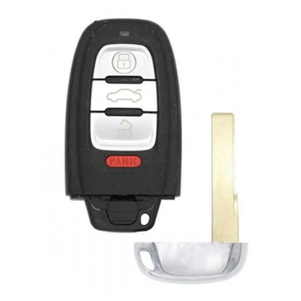 front and emergency key of  2008-2012 (Aftermarket) Smart key for  Audi A4 - A5 - S4 - S5  PN 8T0959754A  IYZFBSB802