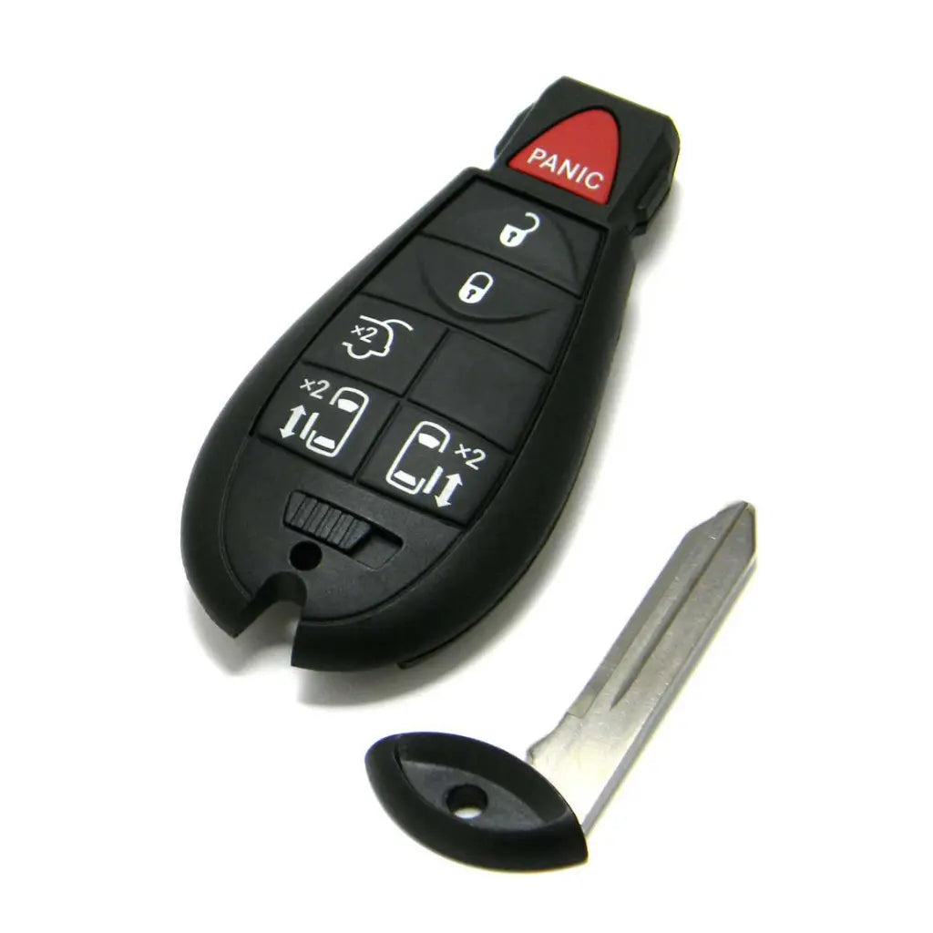 front and emergency key of 2011-2016 (OEM Refurb) Fobik Key for Chrysler Town & Country  PN 56046704AE  IYZ-C01C