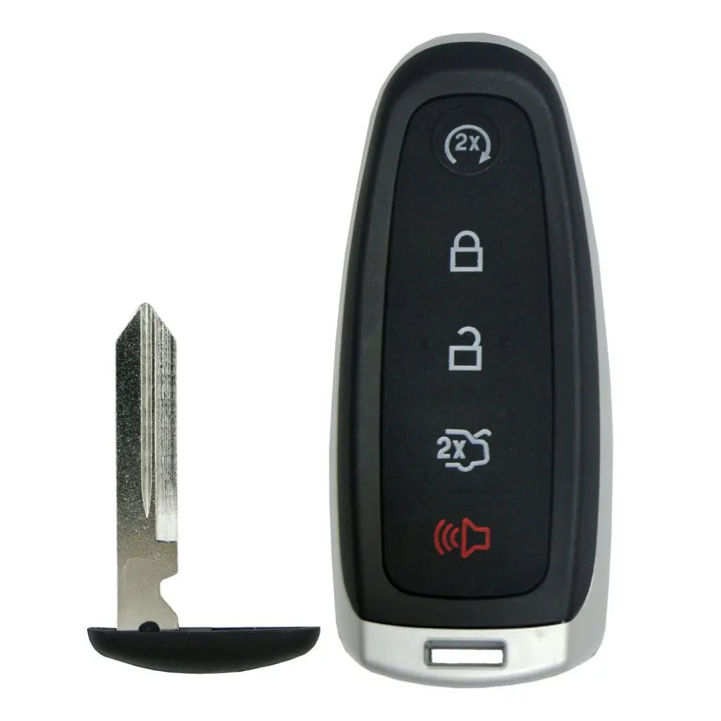 front and emergency key of 2011-2019 (Aftermarket) Smart Key for Ford Edge - Escape - Explorer  PN BT4T-15K601-HC, 164-R8092