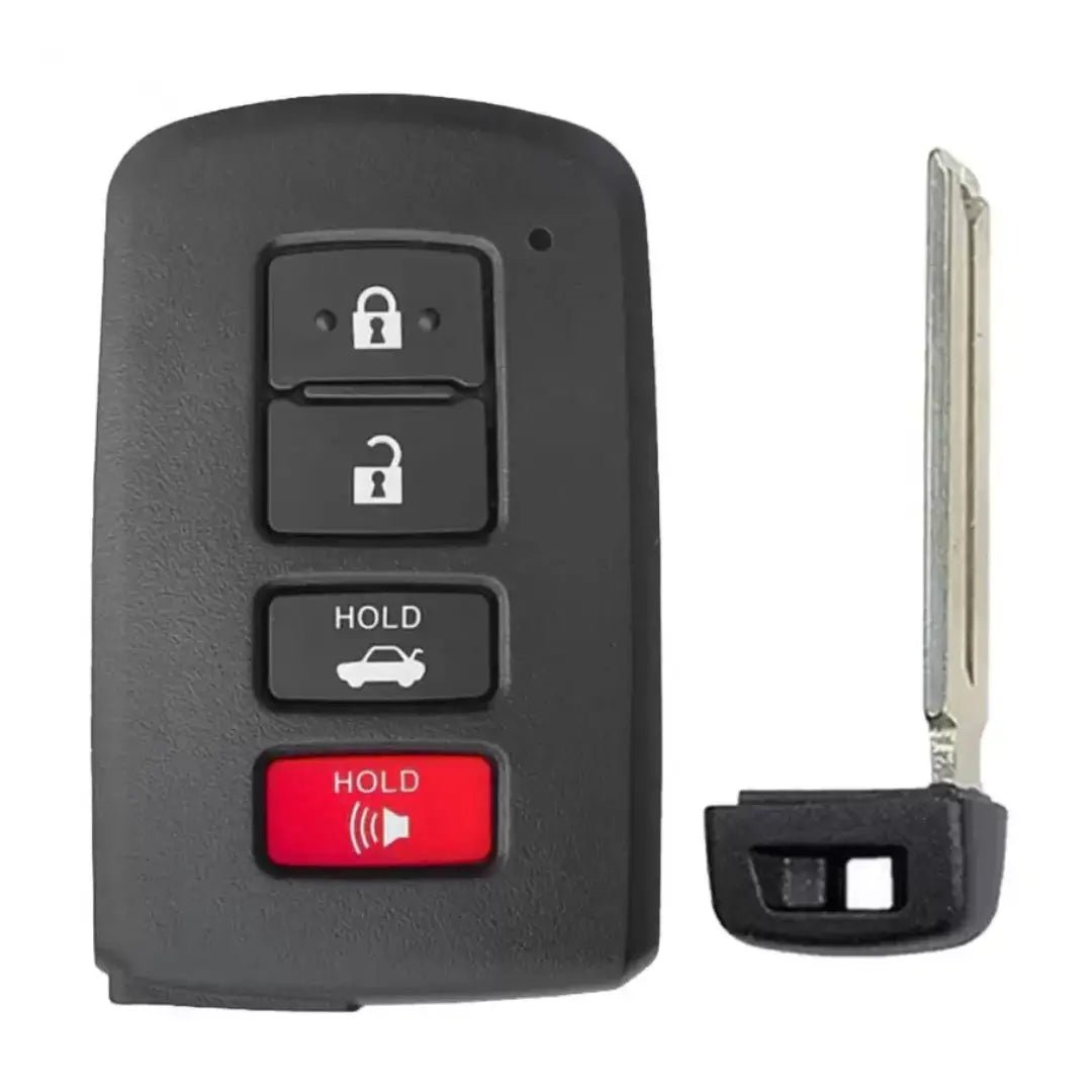 front and emergency key of 2012-2020 (OEM Refurb) Smart Key for Toyota Avalon / Camry / Corolla | PN: 89904-06140 / HYQ14FBA-0020