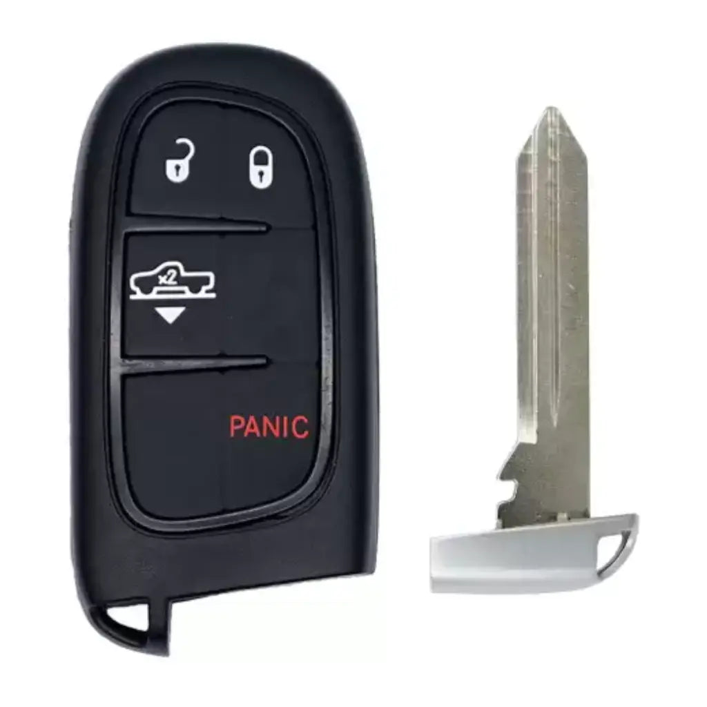 front and emergency key of 2013-2017 (OEM Refurb) Smart Key for Dodge Ram  PN 68159656AF  GQ4-54T
