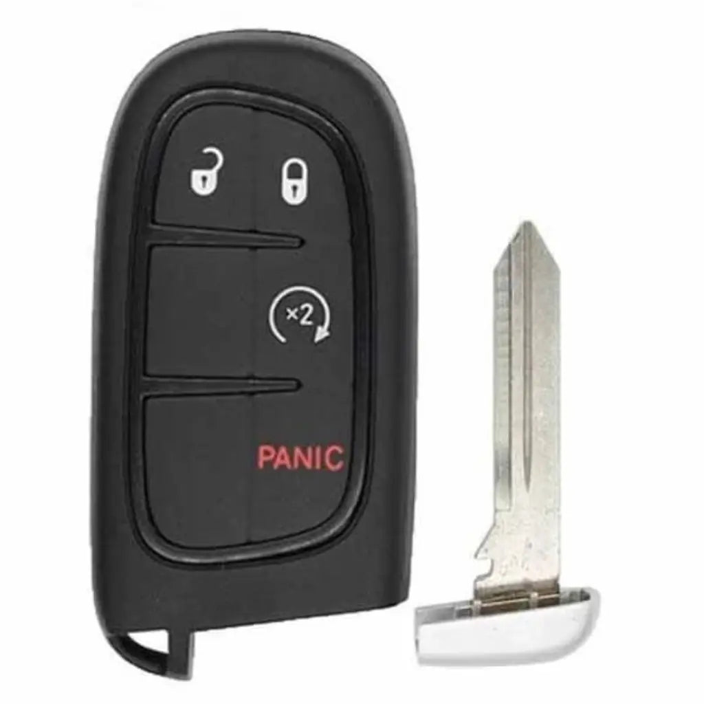 front and emergency key of 2014-2019 (Aftermarket) Smart Key for Jeep Cherokee | PN: 68105078AC / 68105078AJ