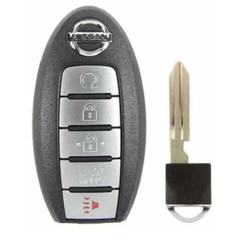 front and emergency key of  2014-2019 (OEM Refurb) Smart Key for Nissan Murano - Pathfinder  PN285E3-5AA5A  KR5S180144014