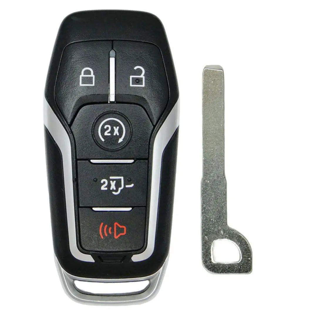 front and emergency key of 2015-2017 (OEM Refurb) Smart Key for Ford F-150  PN 164-R8117  M3N-A2C31243300