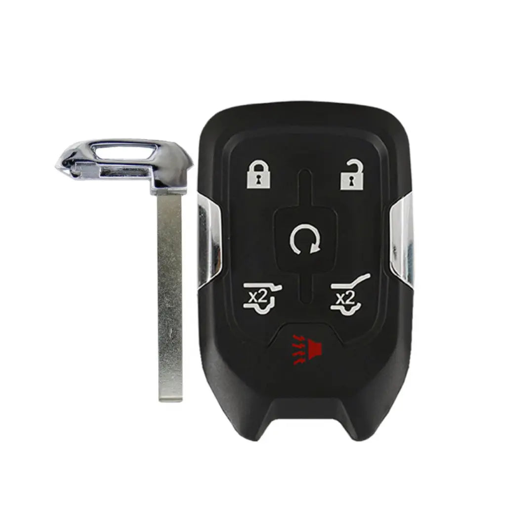 front and emergency key of 2015-2020 (OEM Refurb) Smart Key for GMC Yukon  PN 13508280  HYQ1AA