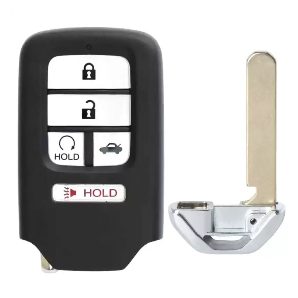 front and emergency key of 2016-2020 (OEM Refurb) Smart Key for Honda Pilot - CR-V | PN: 72147-TG7-A11 / KR5V2X V44 