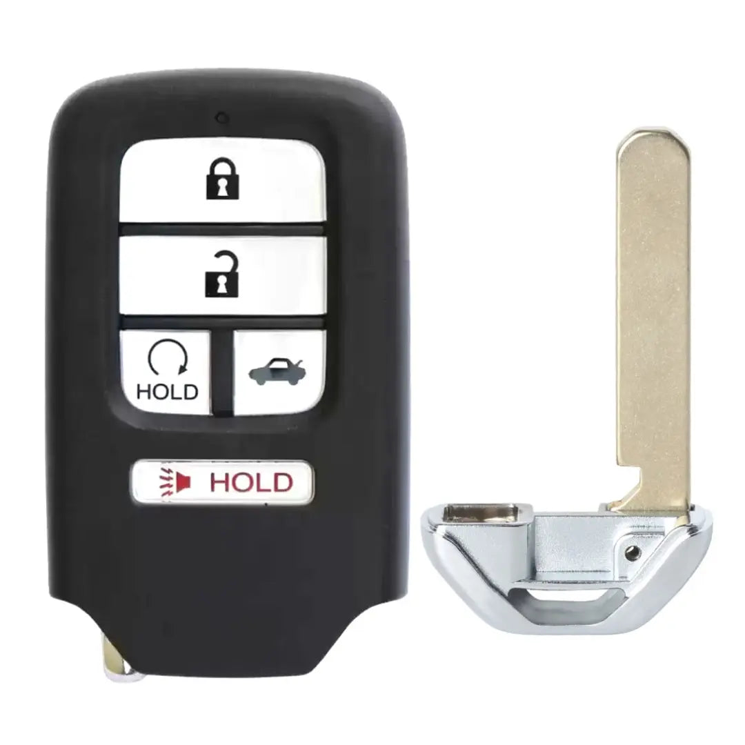 front and emergency key of 2016-2021 (OEM Refurb) Smart Key for Honda Civic Sedan | PN: 72147-TBA-A11 / KR5V2X