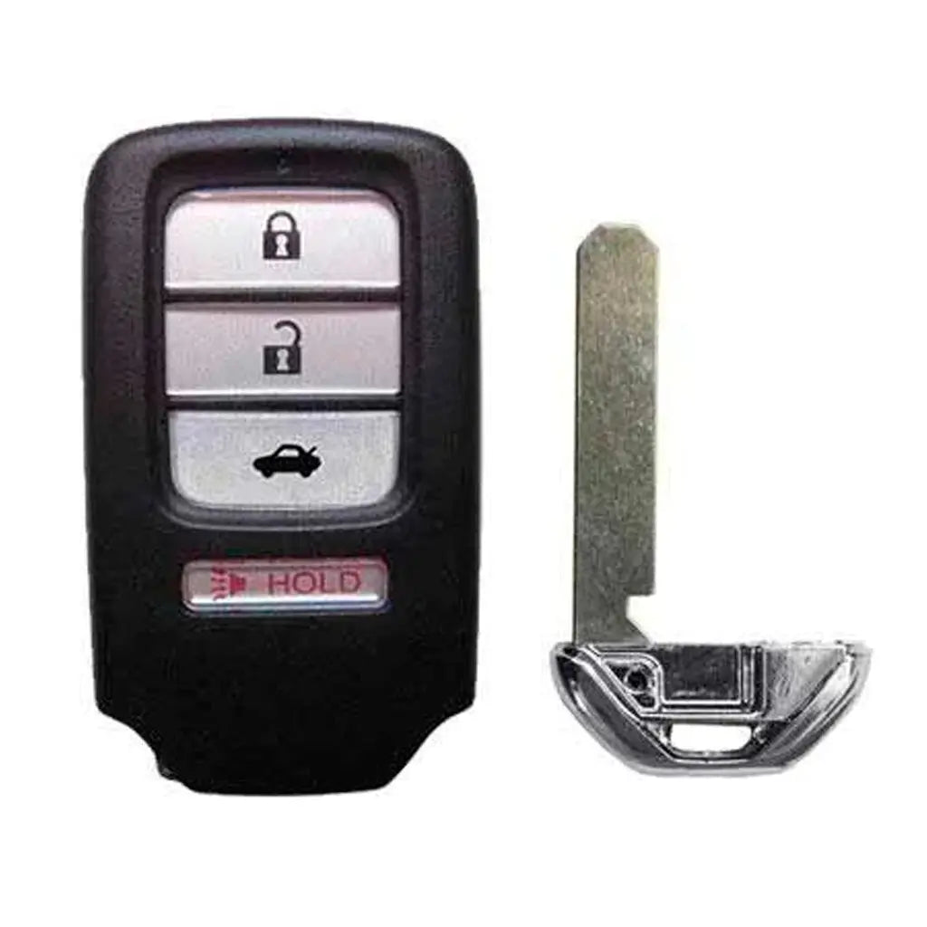 front and emergency key of 2017-2020 (Aftermarket) Smart Key for Honda Civic   PN 72147-TBA-A01  KR5V2X