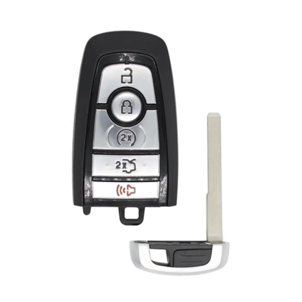 front and emergency key of 2018-2020 (OEM Refurb) Smart Key for Ford Mustang | PN: JR3T-15K601-BB / M3N-A2C931426