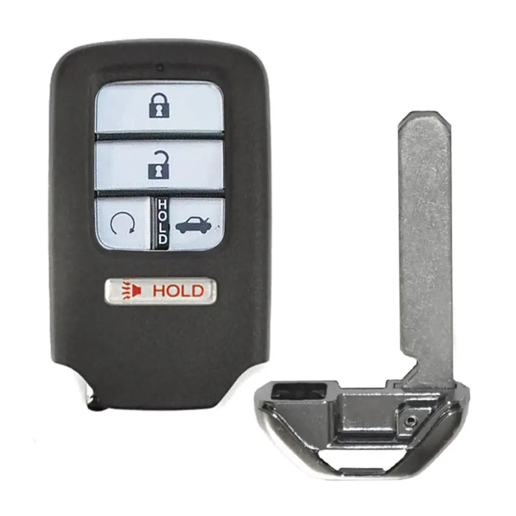 front and emergency key of  2018-2022 (OEM Refurb) Smart Key for Honda Accord  PN72147-TVA-A31  CWTWB1G0090