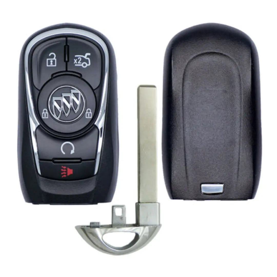front back and emergency key of 2017-2019 (OEM Refurb) Smart Key for Buick LaCrosse | PN: 13508414 / HYQ4EA