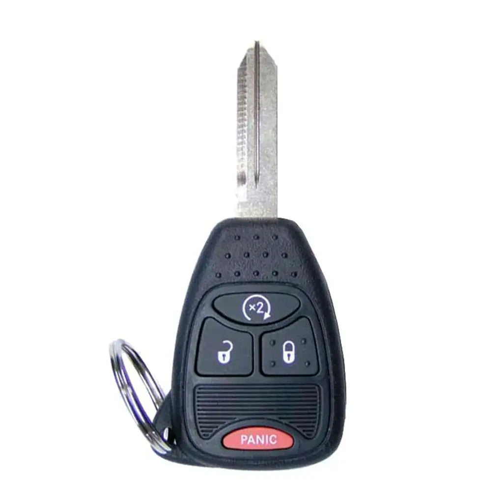 front of 2007-2018 (Aftermarket) Remote Head Key for Jeep  Dodge  Chrysler Durango - Calibre - Compass  PN 04589621AB  OHT692713AA