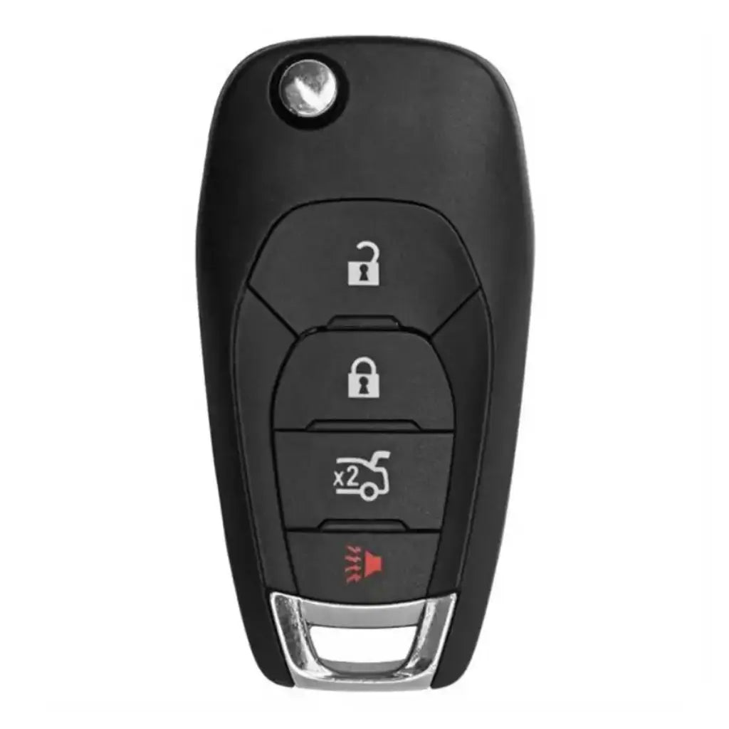 front of 2016-2019 (Aftermarket) Remote Flip Keys for Chevrolet Cruze  PN 13514135  LXP-T004