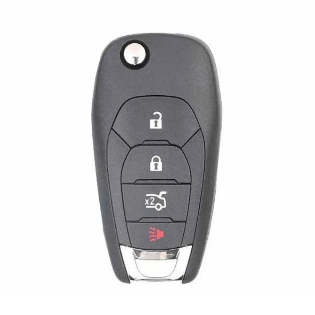 front of 2016-2020 (OEM-B) Remote Flip Key for Chevrolet Cruze / Sonic | PN: 13588756 / LXP-T003
